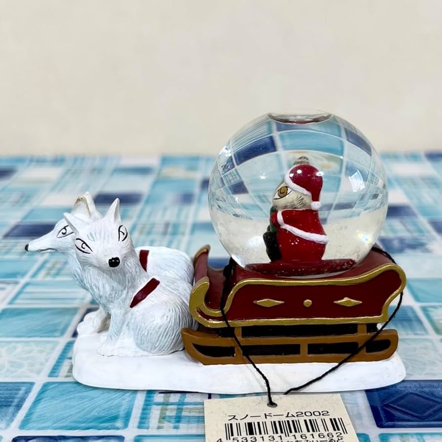 Amazon.co.jp: スノードーム 2002年 雪狼＆霜狼のソリ ダヤン